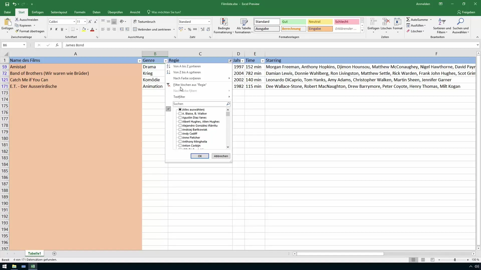 Filtrare ed ordinare dati in modo efficace in Excel