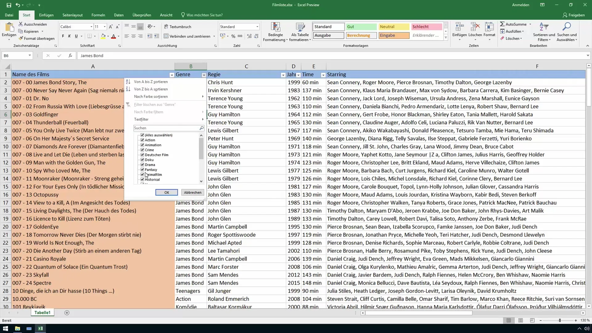 Filtrare ed ordinare efficacemente i dati in Excel