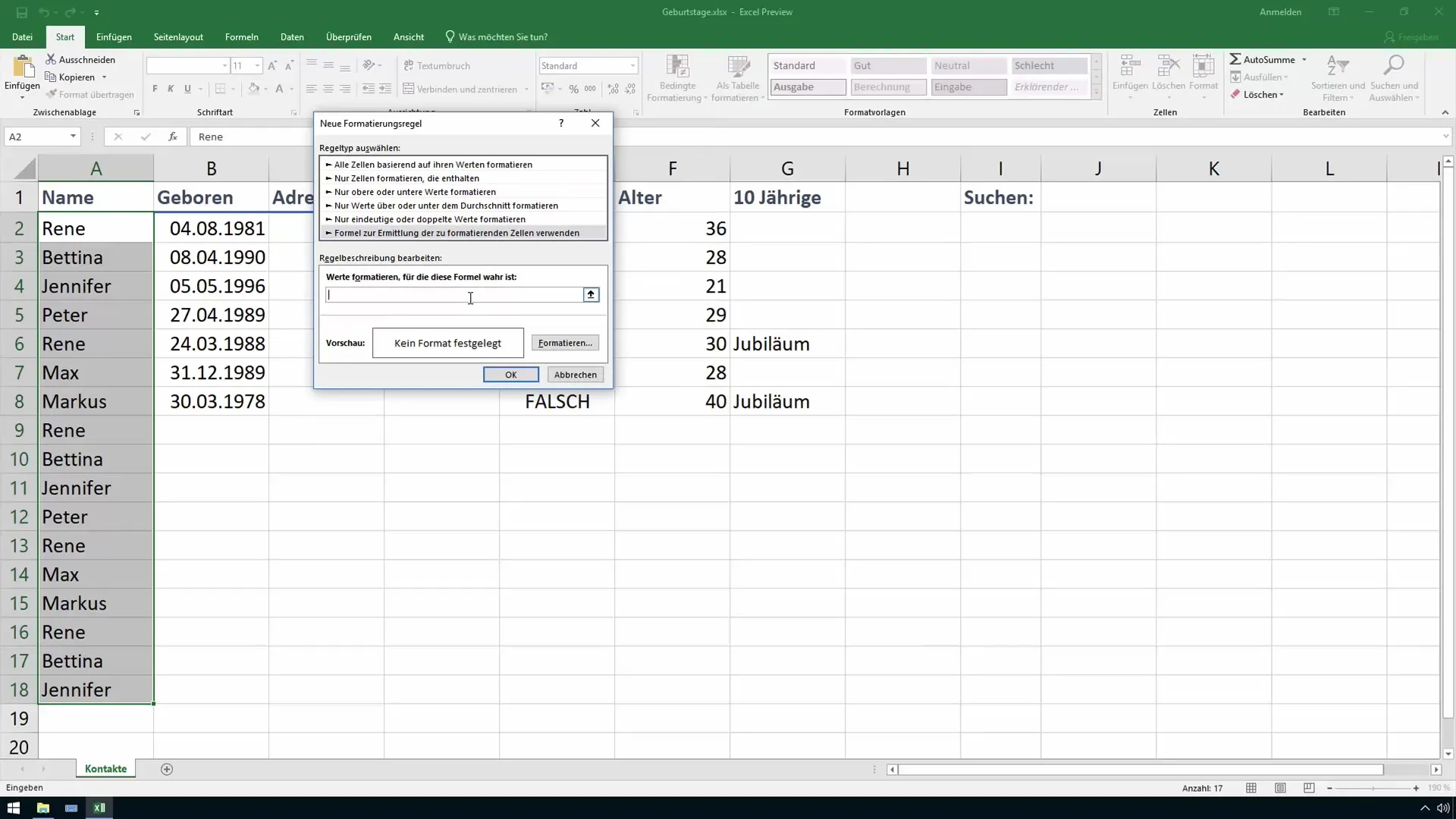 Interazione in Excel: utilizzare in modo efficiente il campo di ricerca