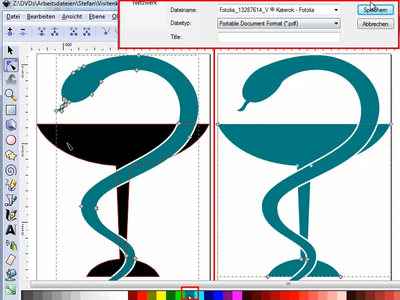 Membuat kartu nama di Adobe InDesign - Gaya klasik: Desain dokter