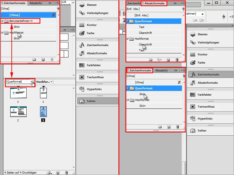 Membuat kartu nama dalam Adobe InDesign - Gaya klasik: Desain dokter
