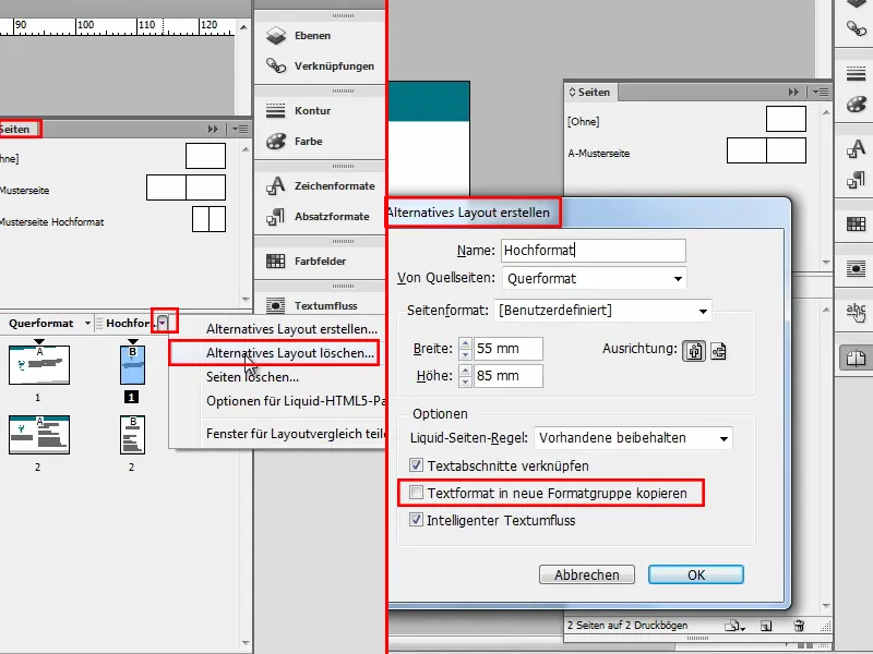 Membuat kartu nama di Adobe InDesign - Gaya klasik: Desain dokter