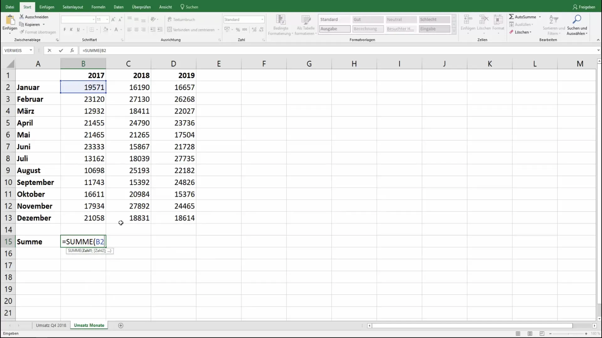 Formules in Excel efficiënt automatisch kopiëren
