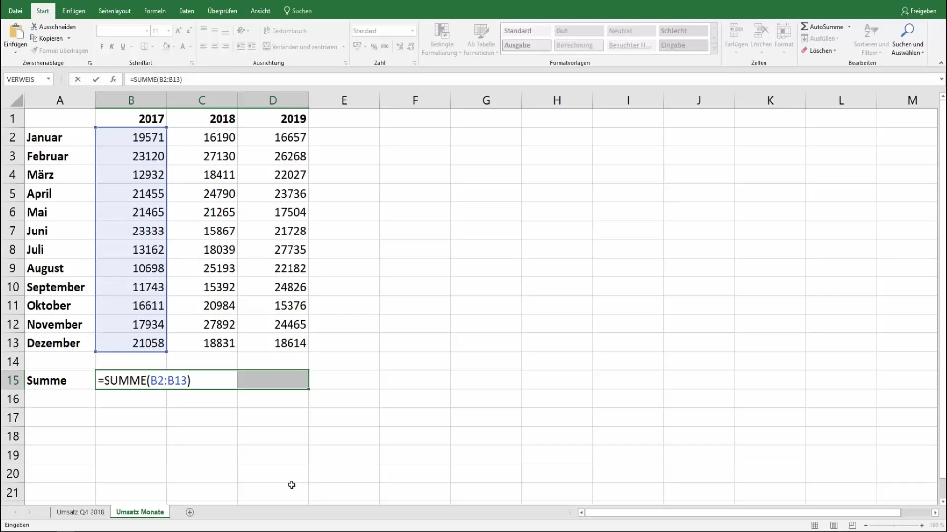 Formules in Excel efficiënt automatisch kopiëren