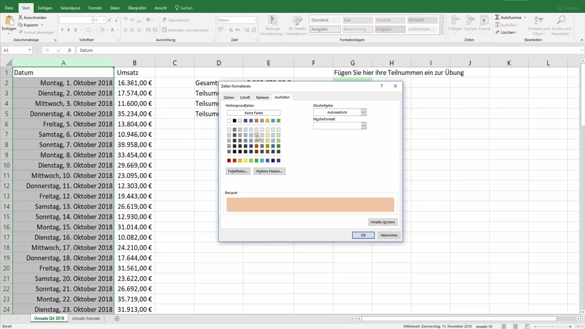 Efektivní rozpoznání pracovních dnů v programu Excel pomocí podmíněného formátování