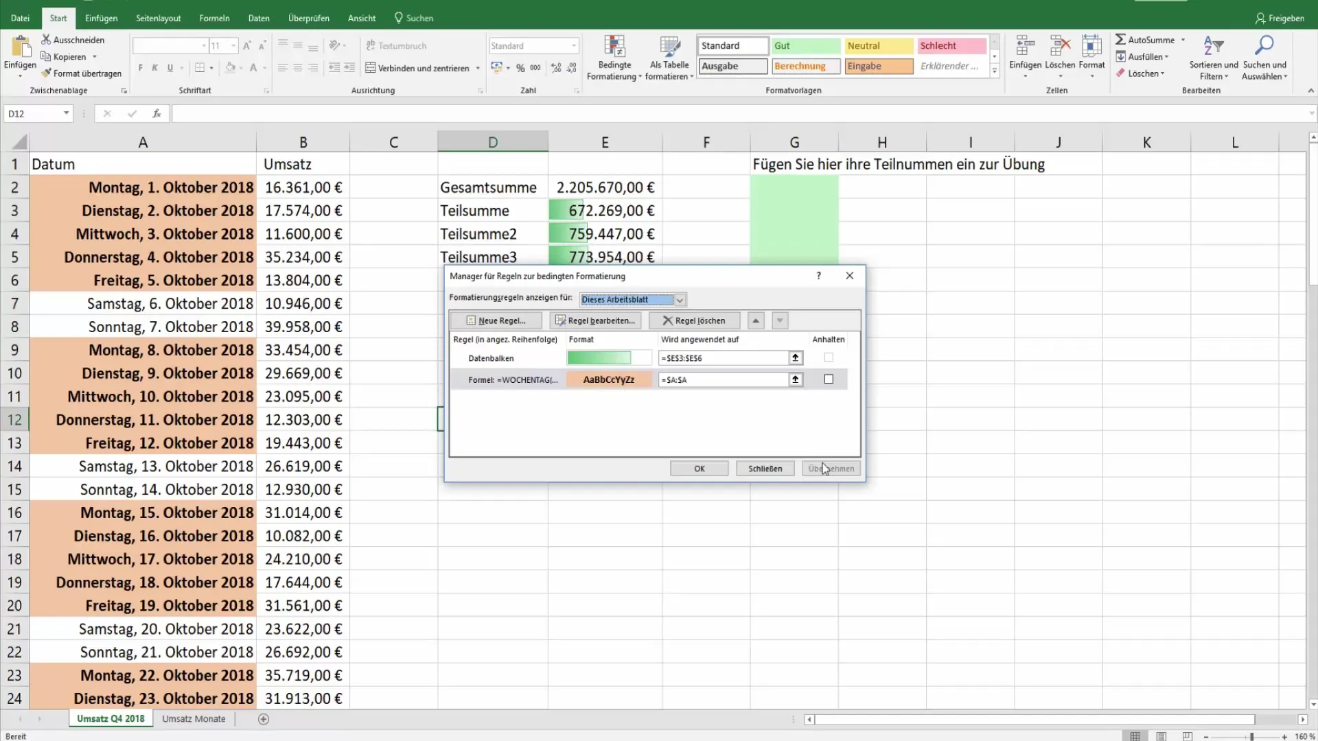 Efficiente gestione della formattazione condizionale in Excel