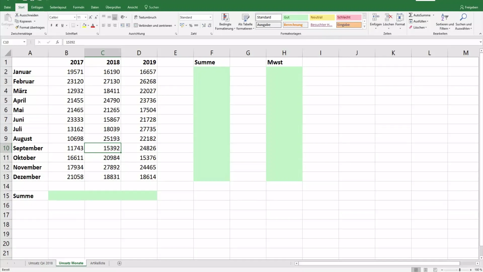 Destacar de forma eficiente las celdas rellenadas en Excel