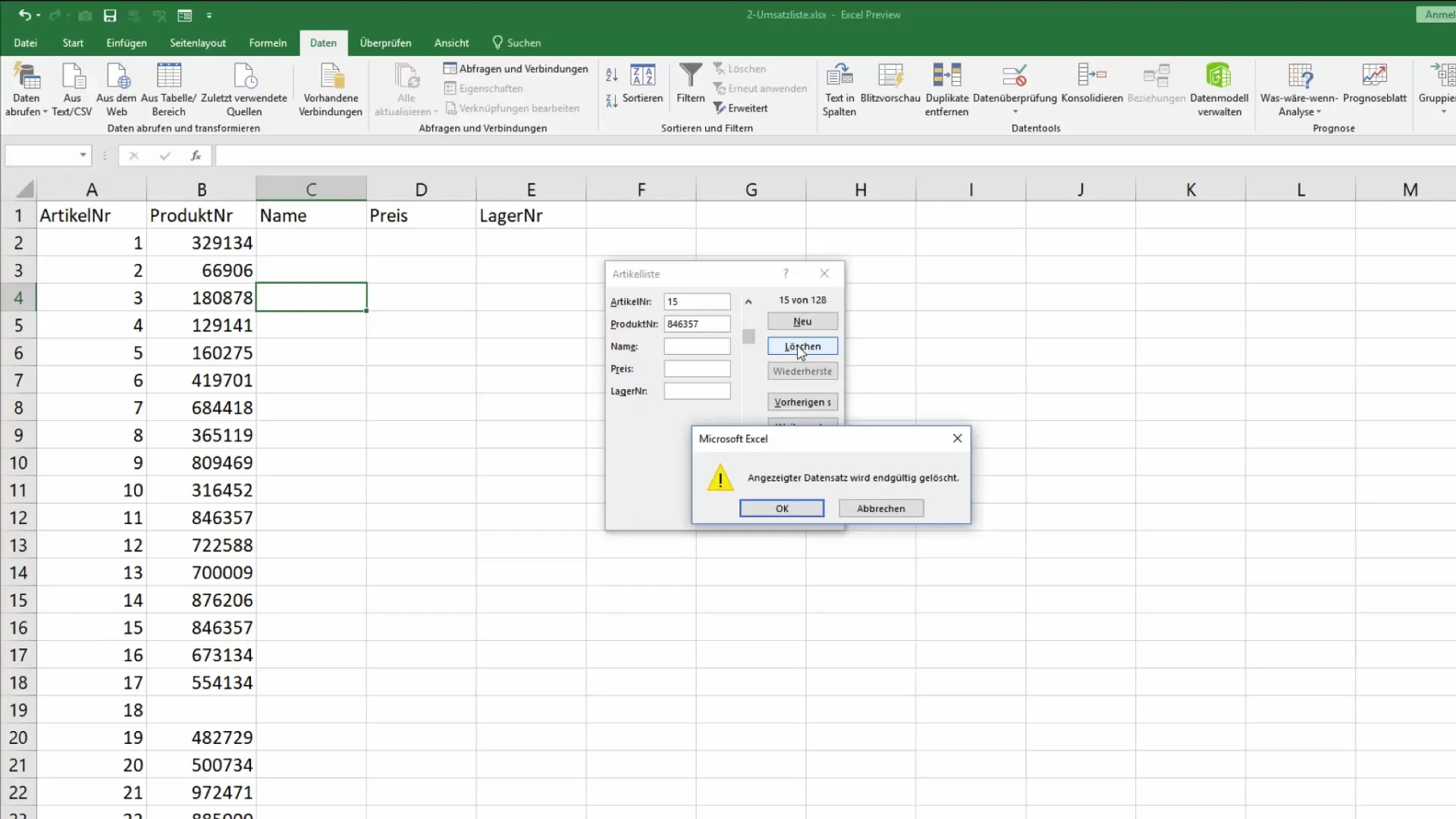 Pemanfaatan optimal dari lembar kerja database Excel untuk memasukkan data secara mudah