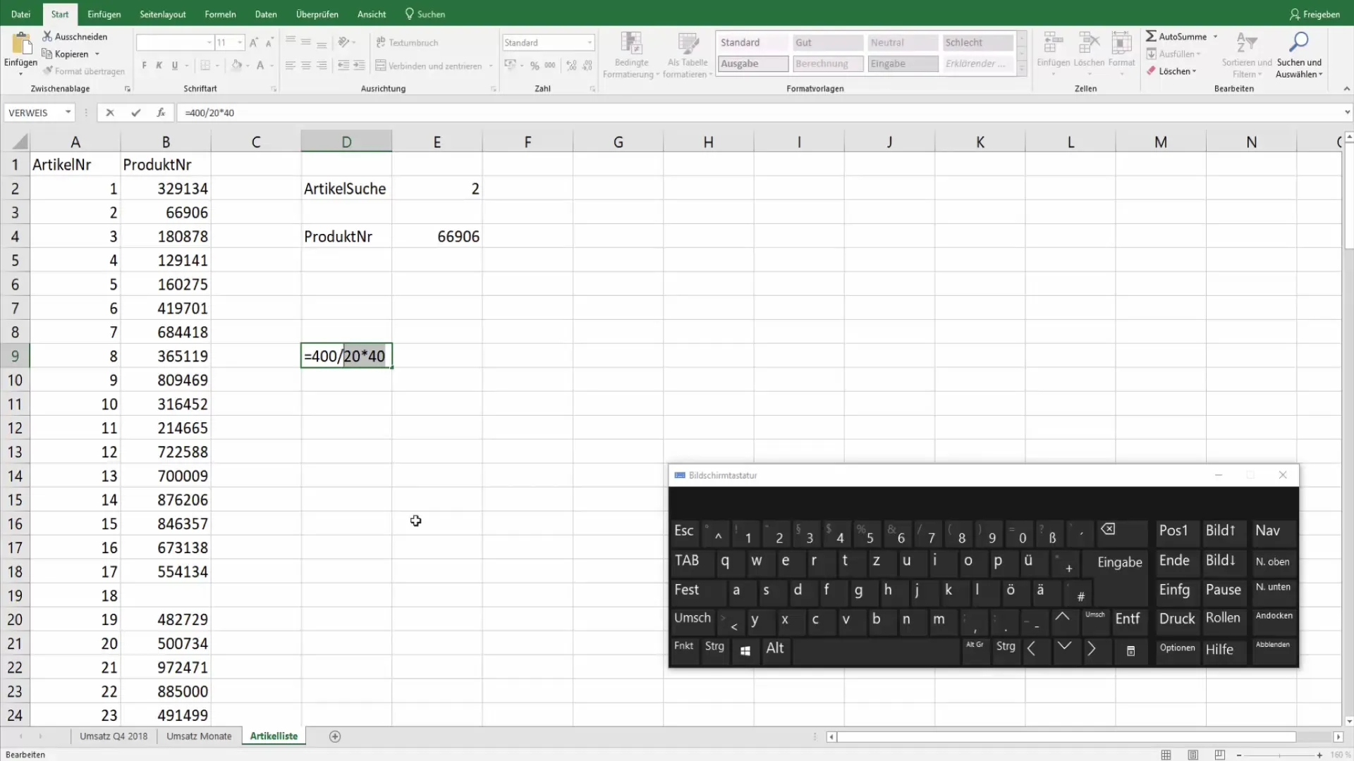 Excel Shortcuts für Formeln effizient nutzen