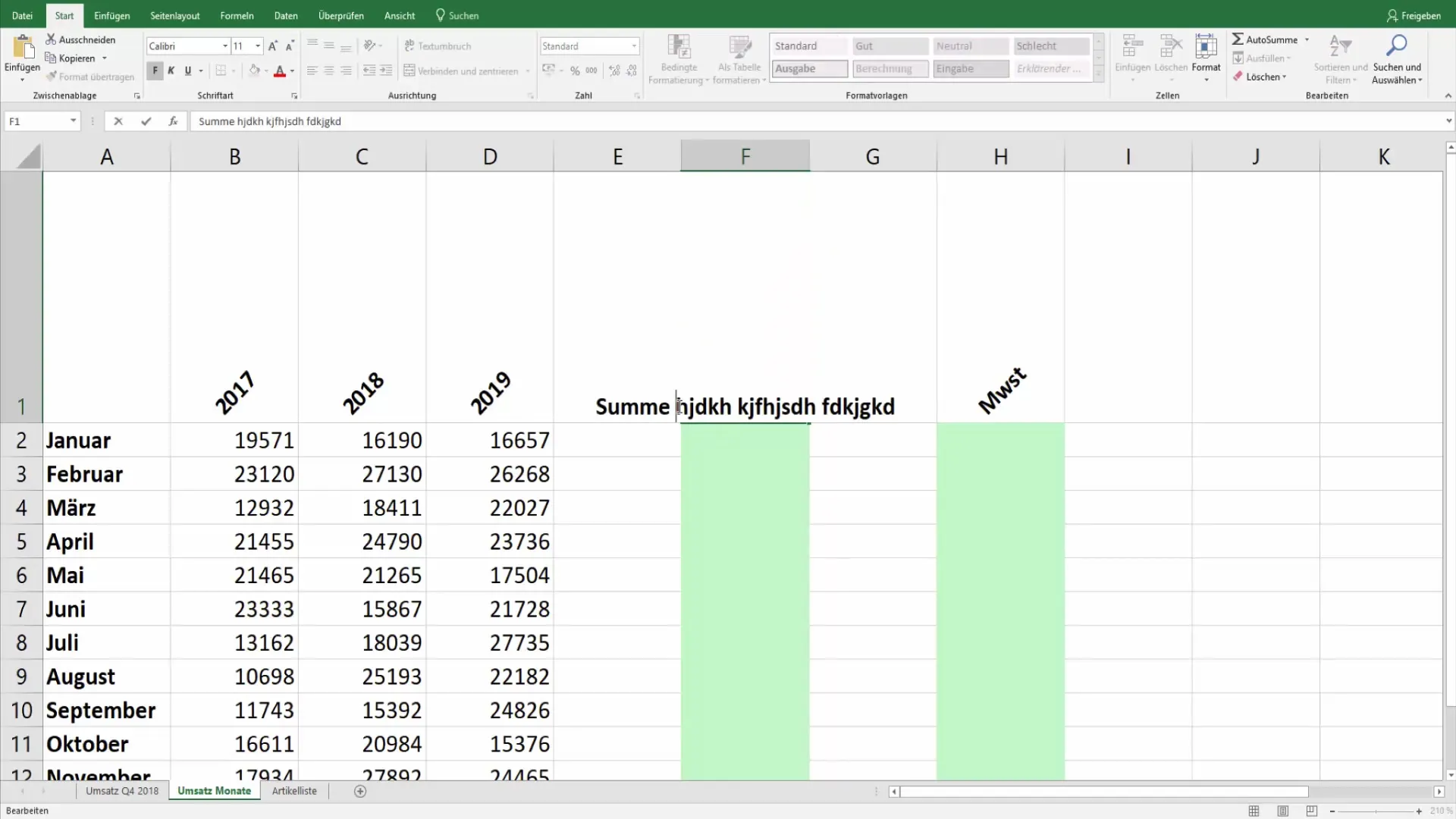 Diseño efectivo de tablas de Excel con encabezados inclinados