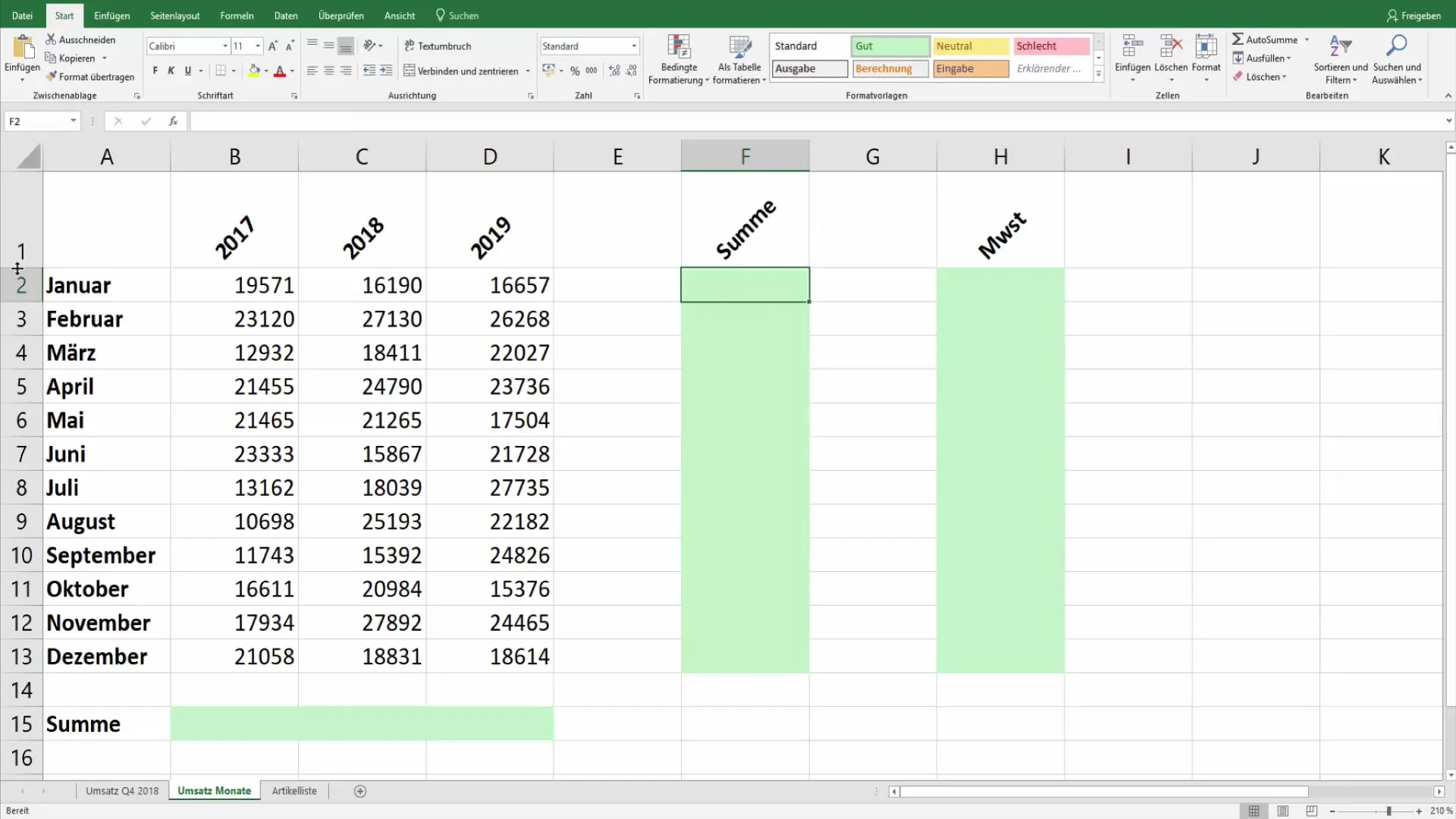 Diseño efectivo de tablas de Excel con encabezados inclinados