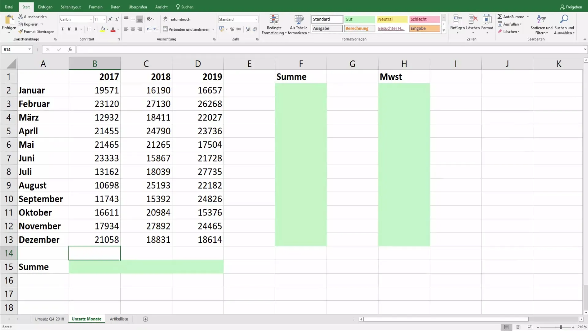Sparklines în Excel: Așa îți prezinți datele într-un mod clar