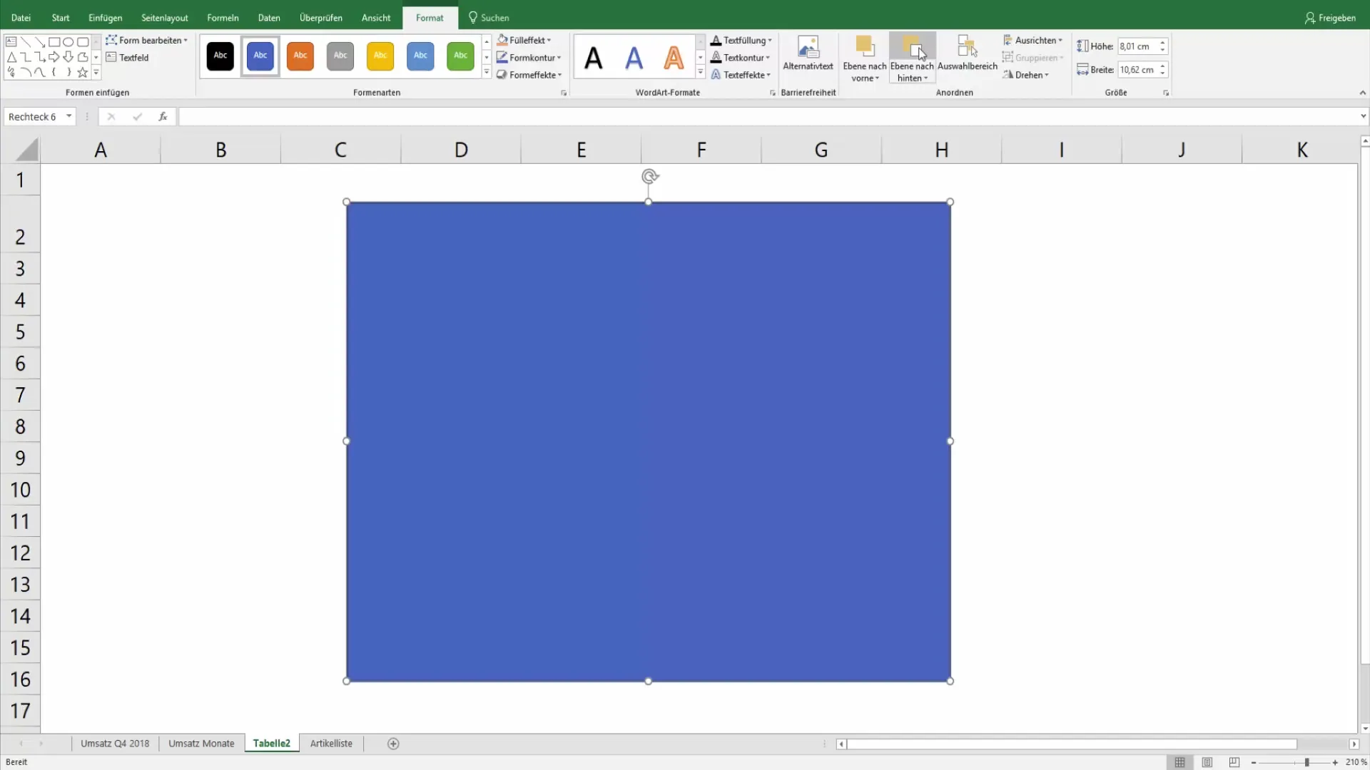 Excel-Tabellen für die Präsentation ansprechend gestalten