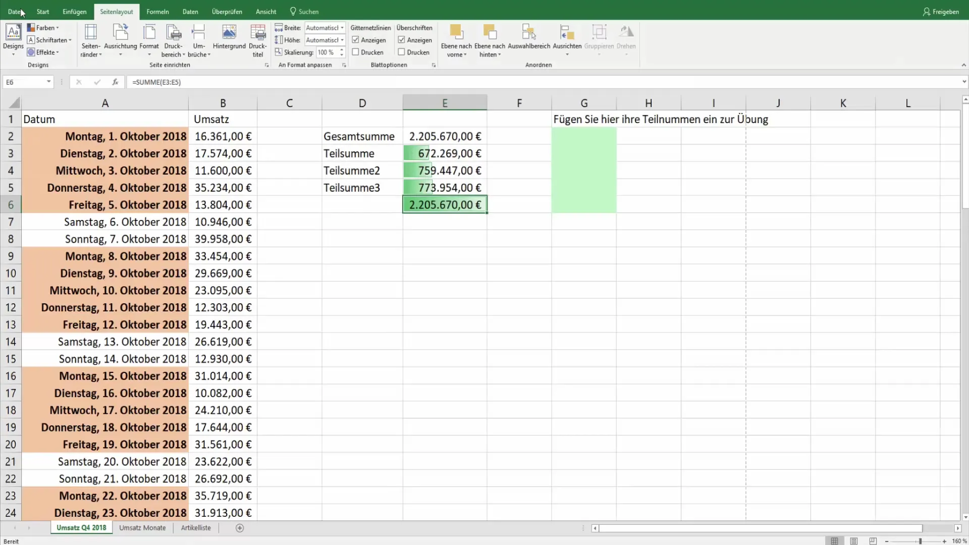Druckeinstellungen effizient übertragen in Excel