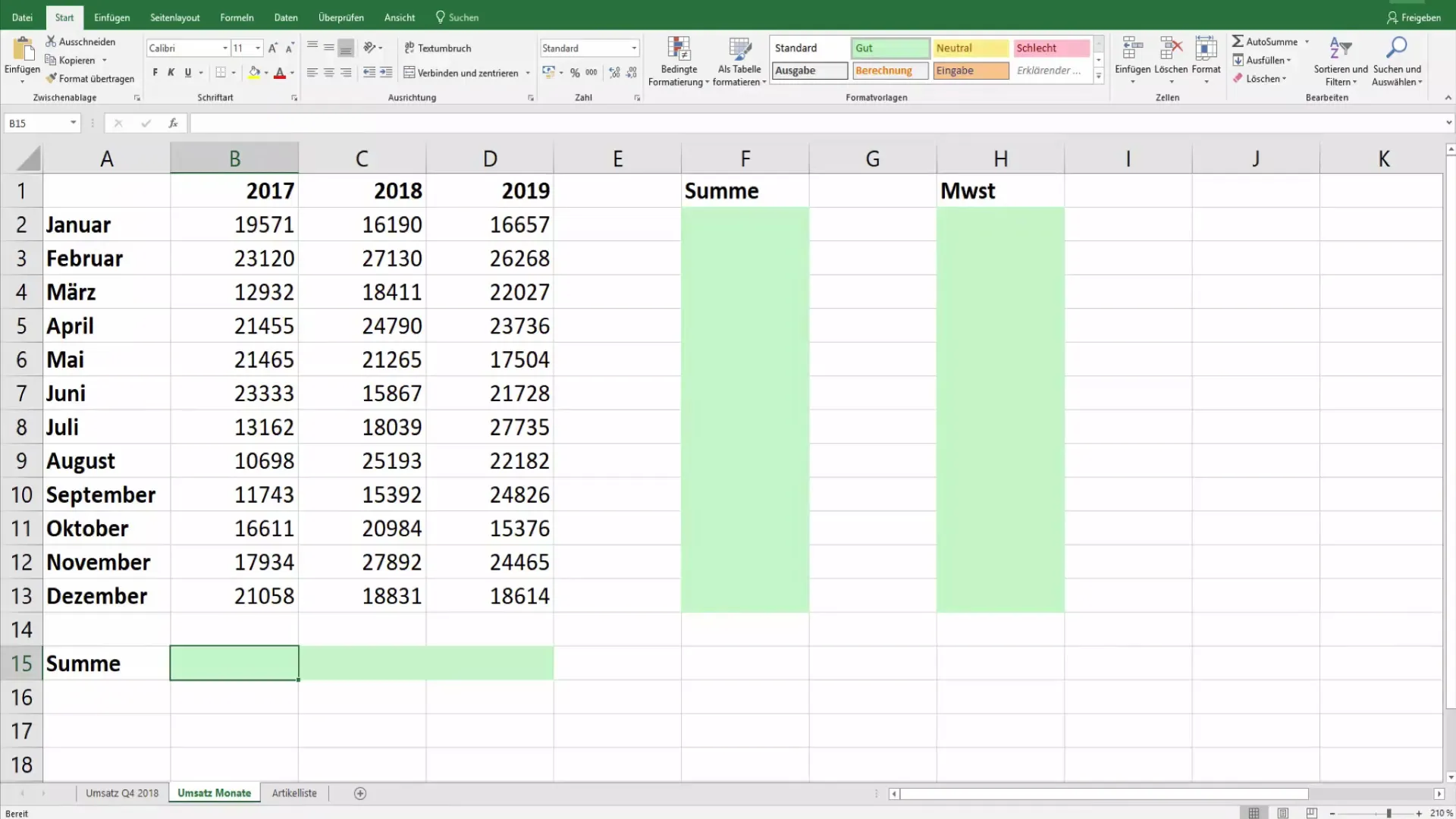 Druckeinstellungen effizient übertragen in Excel