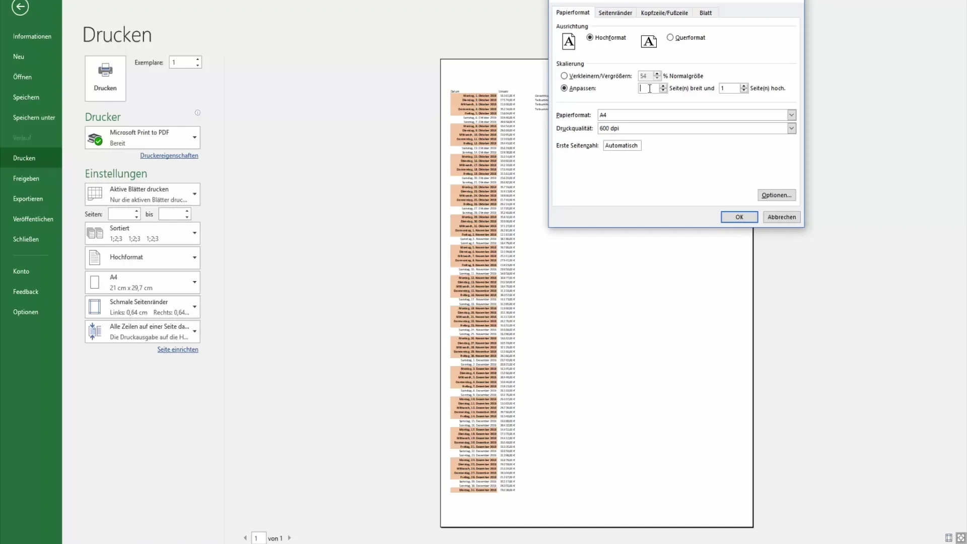 Imprimir hojas de cálculo de Excel en una sola página es muy fácil