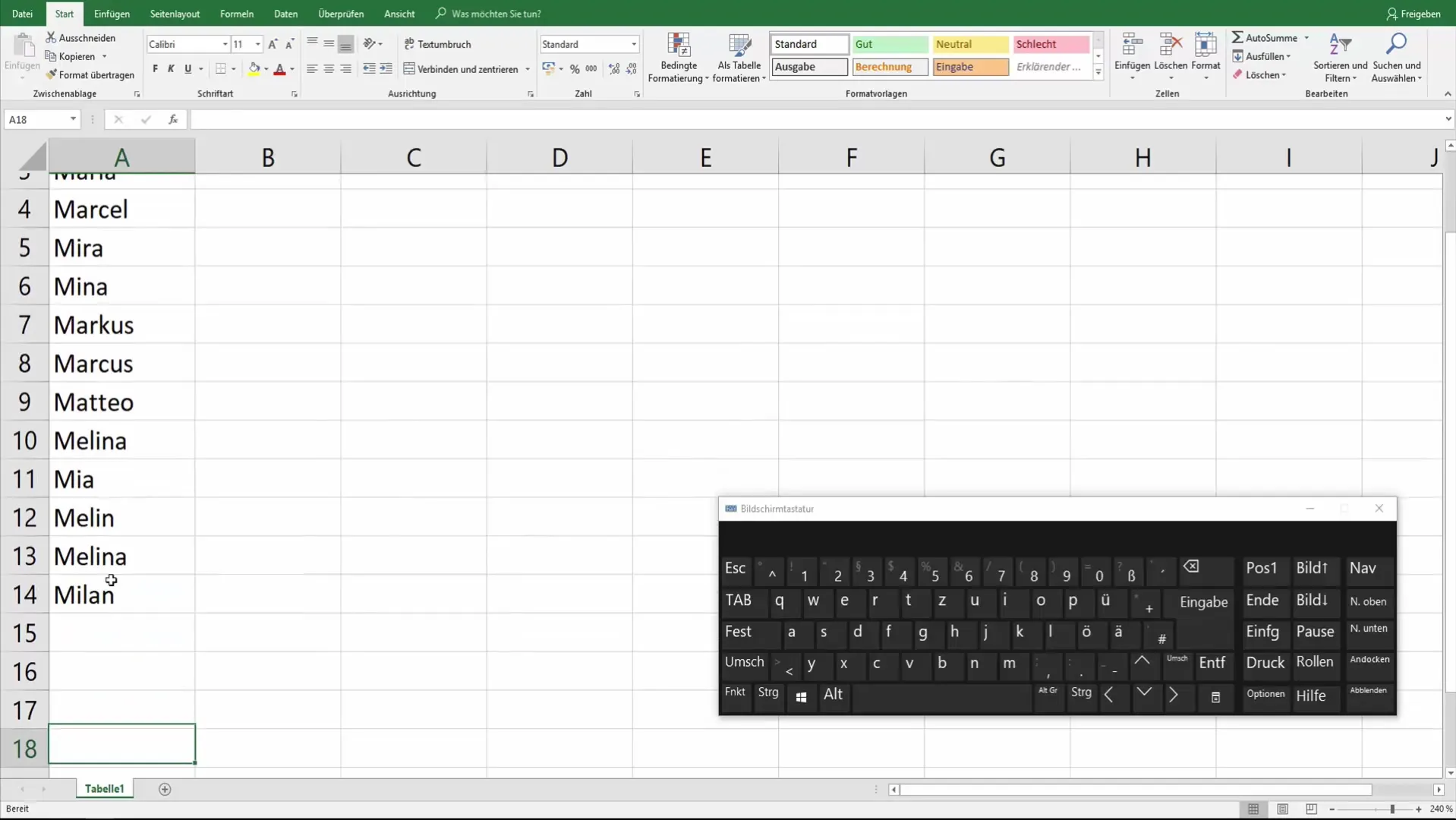Geheime Auswahl in Excel: Tipps zur effizienten Dateneingabe