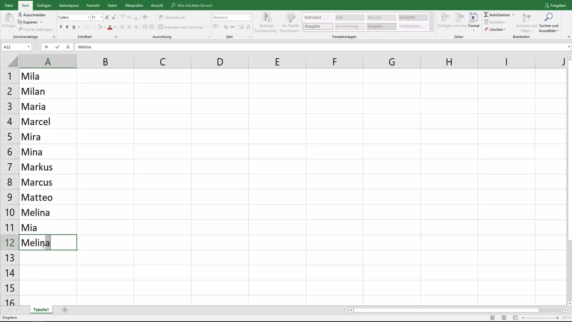 Geheime Auswahl in Excel: Tipps zur effizienten Dateneingabe