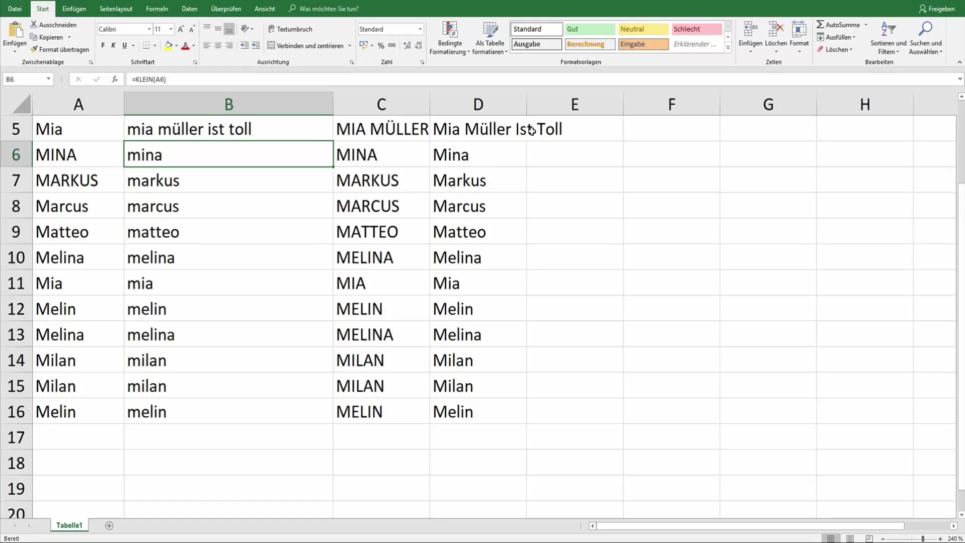 Ajustar mayúsculas y minúsculas en Excel de forma sencilla