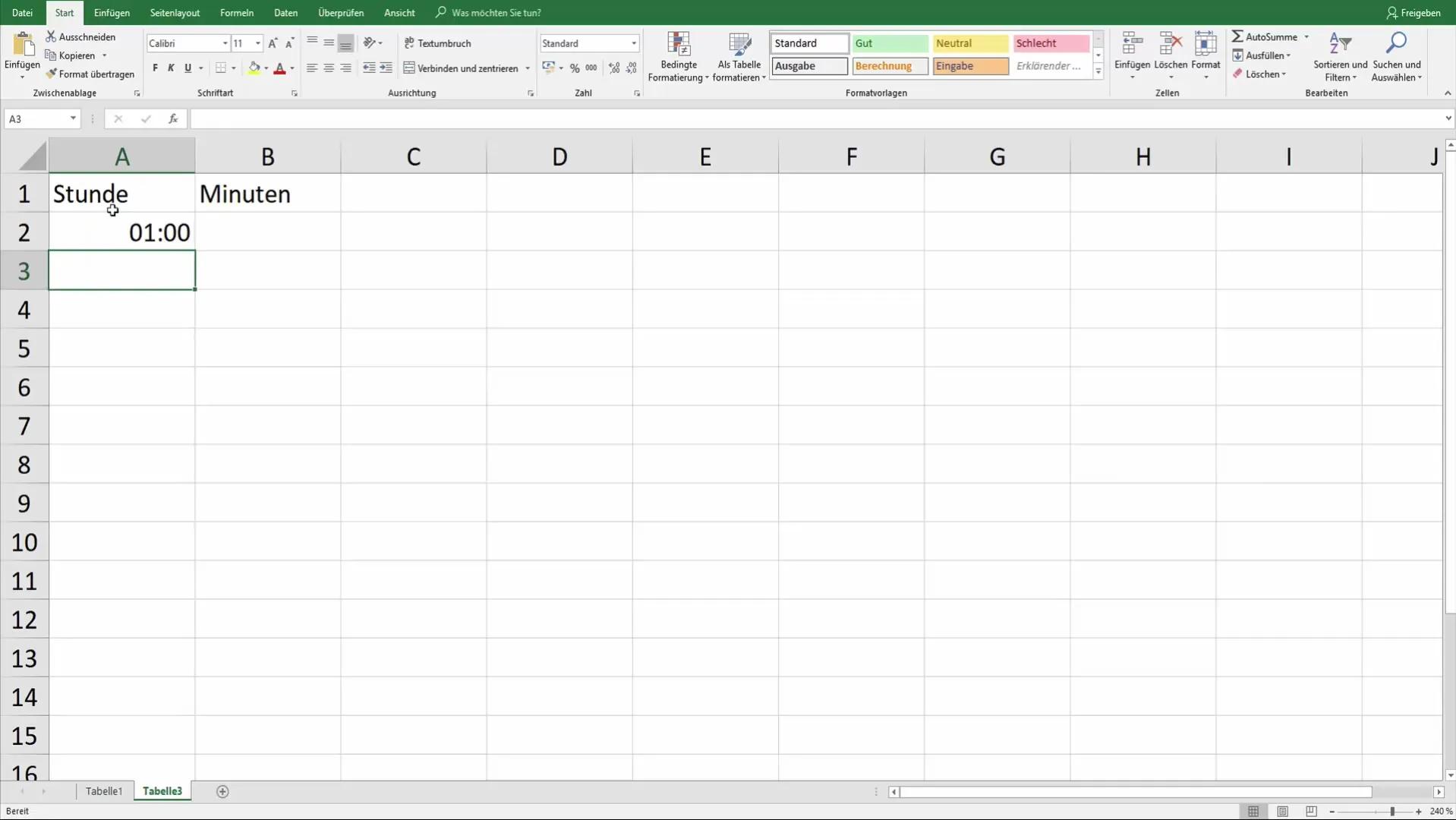 Excel: Omregn timer til minutter, nemt og hurtigt
