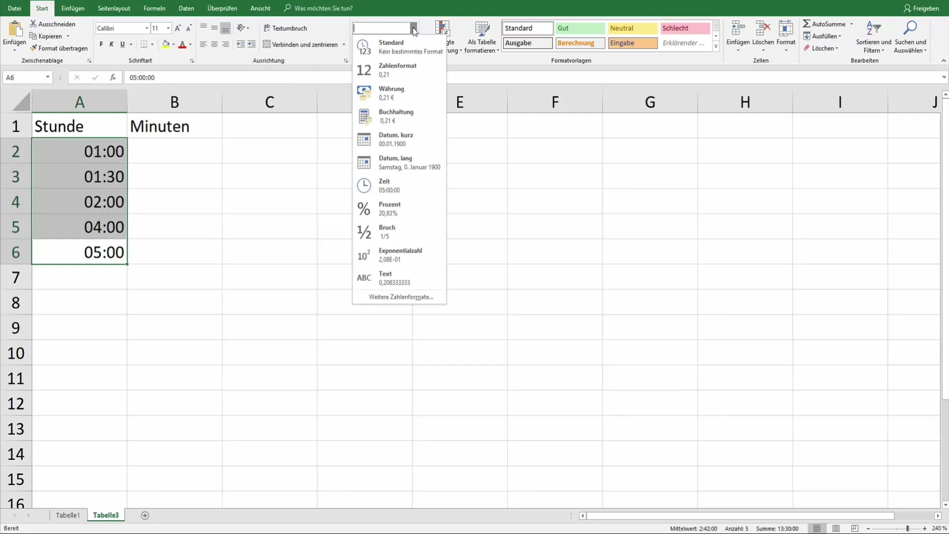 Excel: Timer til minutter konvertering, let og hurtig