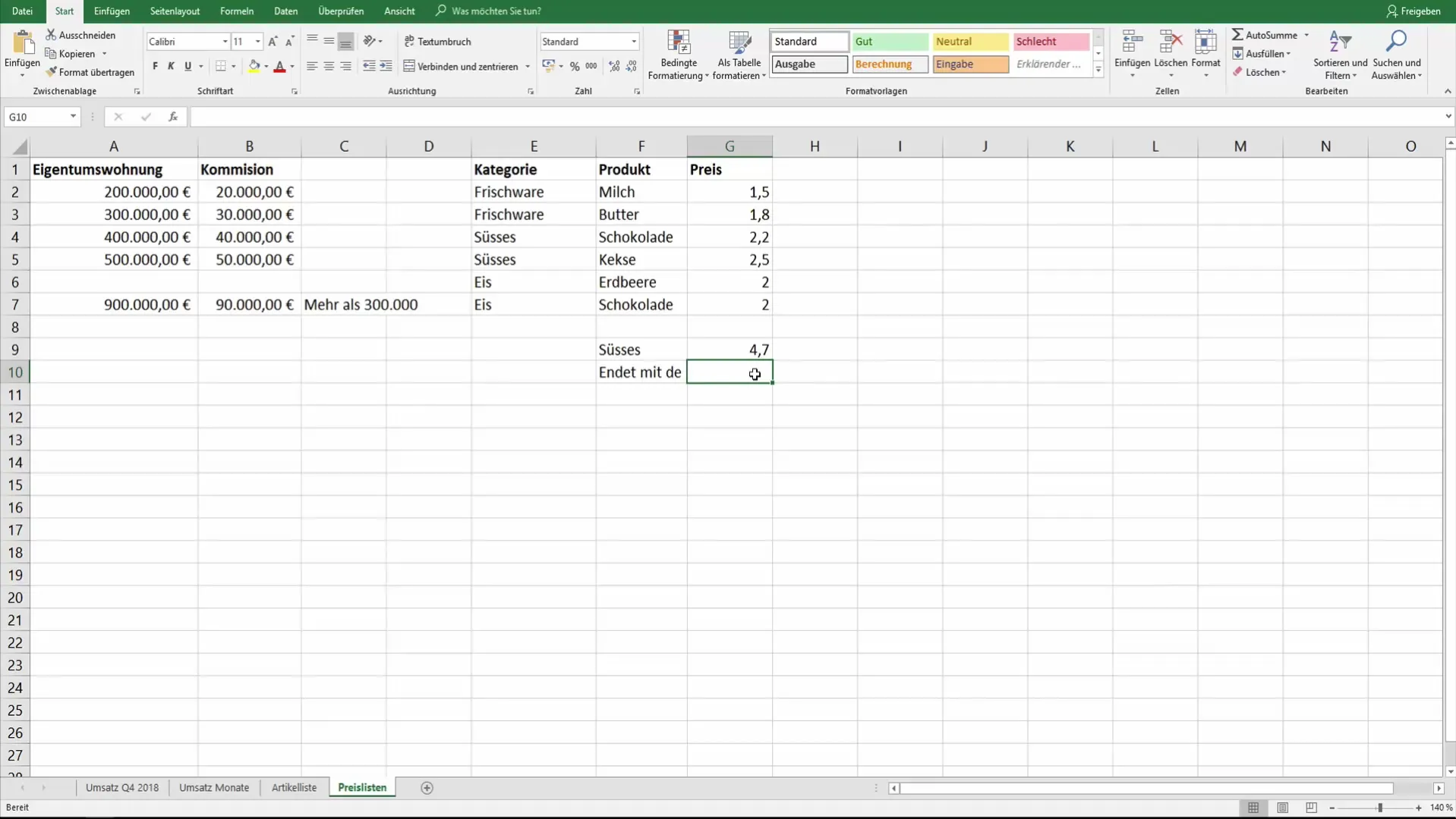 Excel opsummeringsfunktion med sumhvis