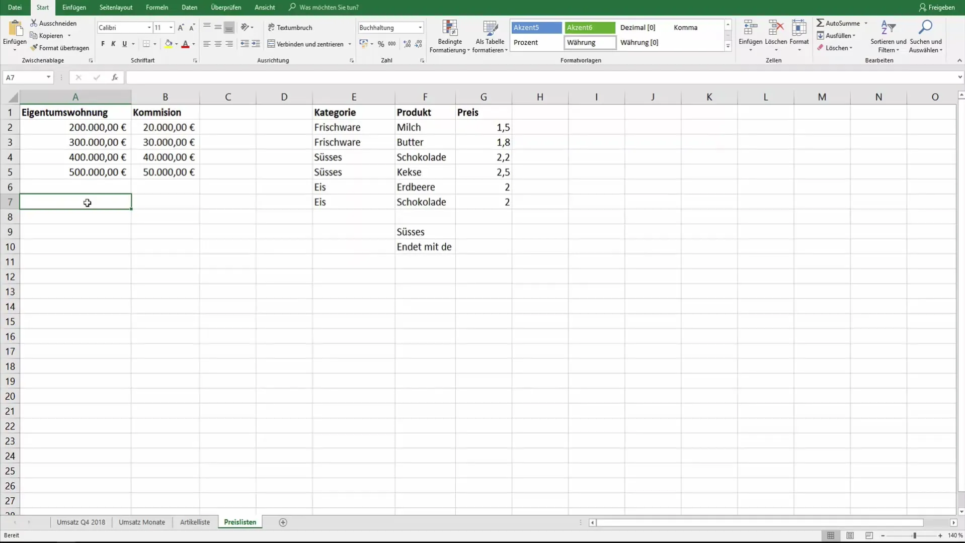 Excel-opsummeringsfunktion med SUM.WENN