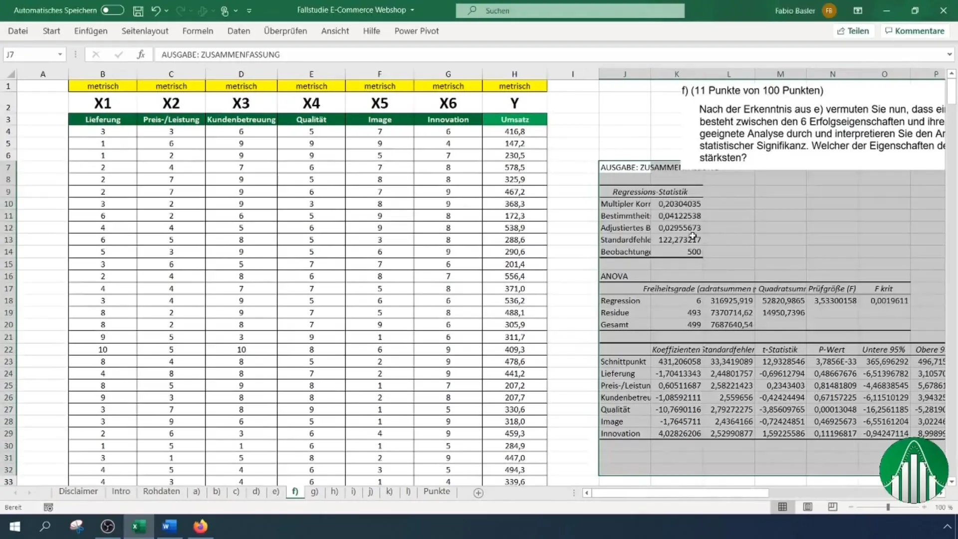 Statistiske analyser i Excel: Effektiv evaluering af undersøgelsesdata