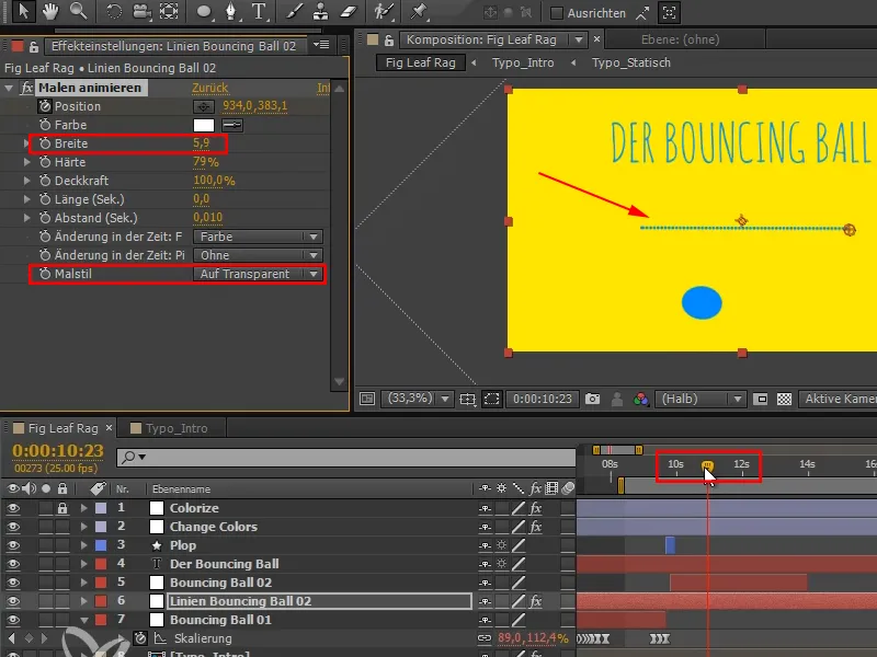 Animación fácil: Bouncing Ball - la transición