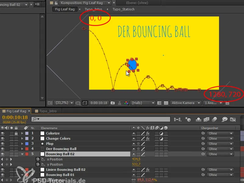Animation leicht gemacht: Bouncing Ball - der Übergang
