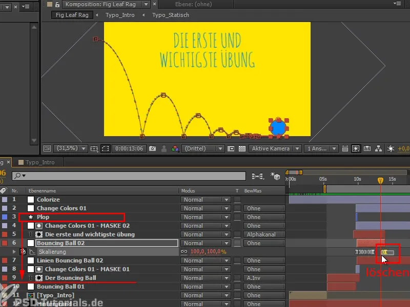 Animación fácil: Bouncing Ball - la transición