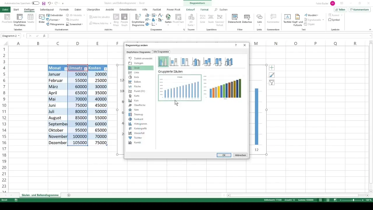 Visuel dataanalyse - Oprettelse af søjle- og søjlediagrammer i Excel