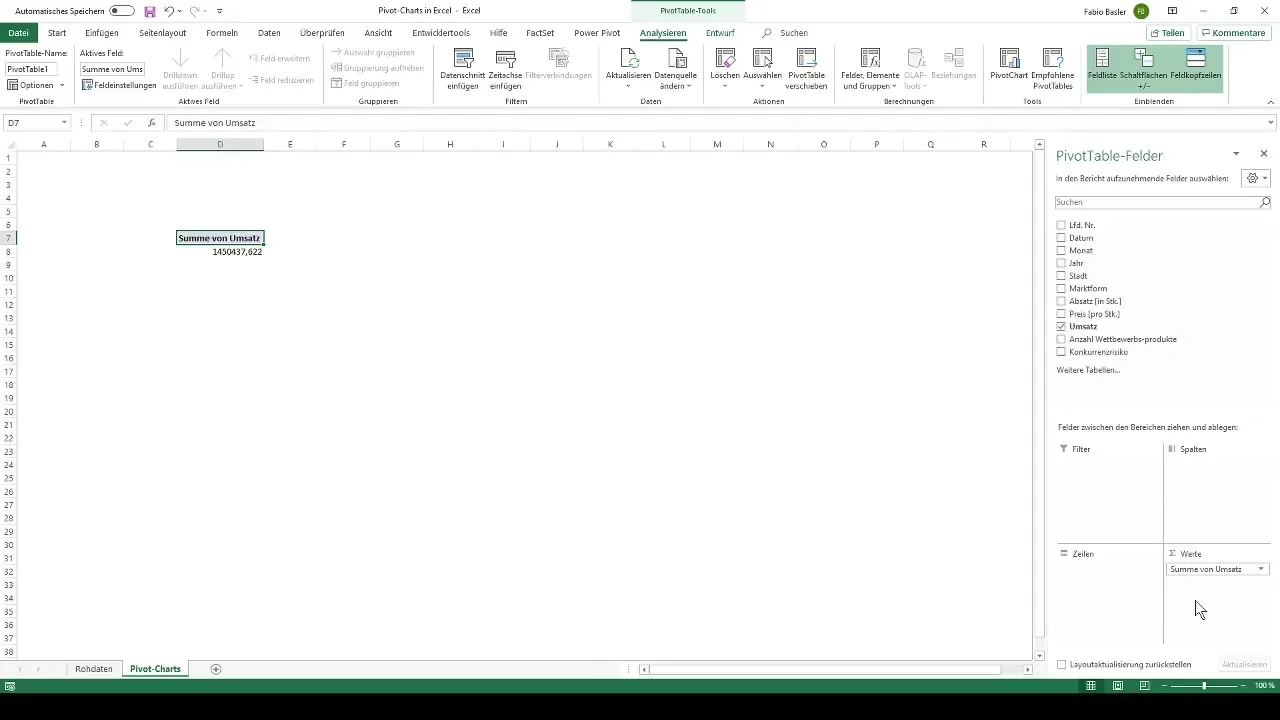 Creează grafice pivot dinamice în Excel pentru vizualizarea datelor