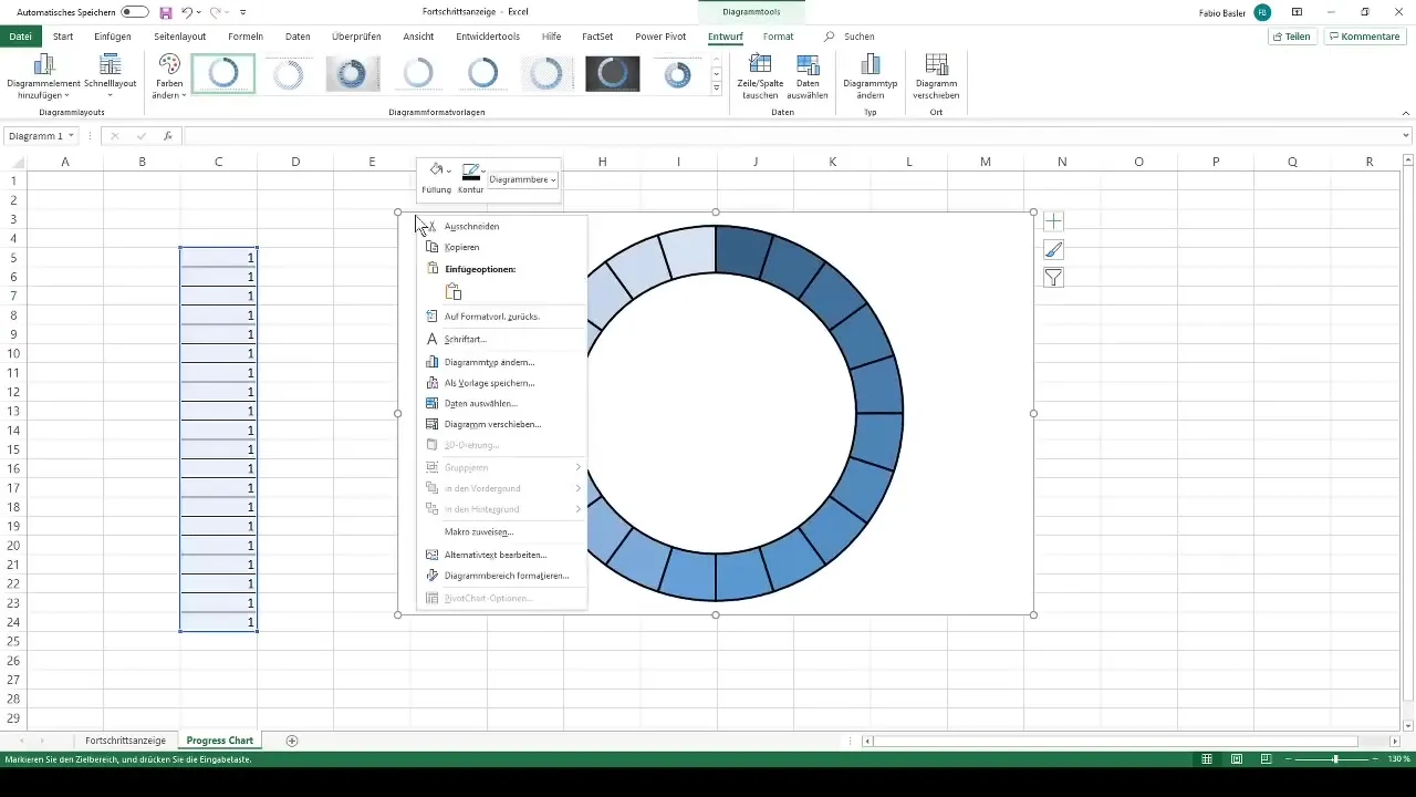 Crear una barra de progreso dinámica en Excel