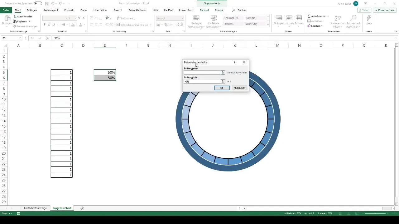 Crear una barra de progreso dinámica en Excel