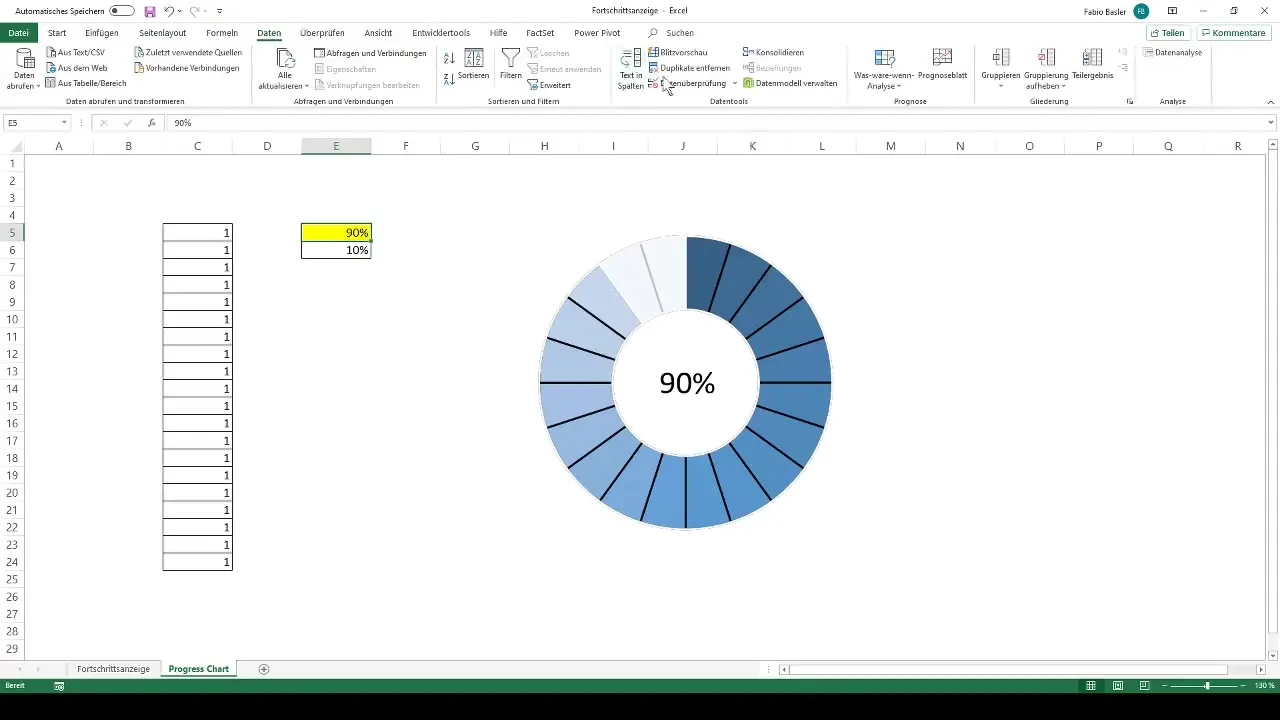 Crear un indicador de progreso dinámico en Excel