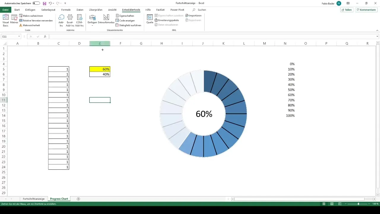 Crear barra de progreso dinámica en Excel