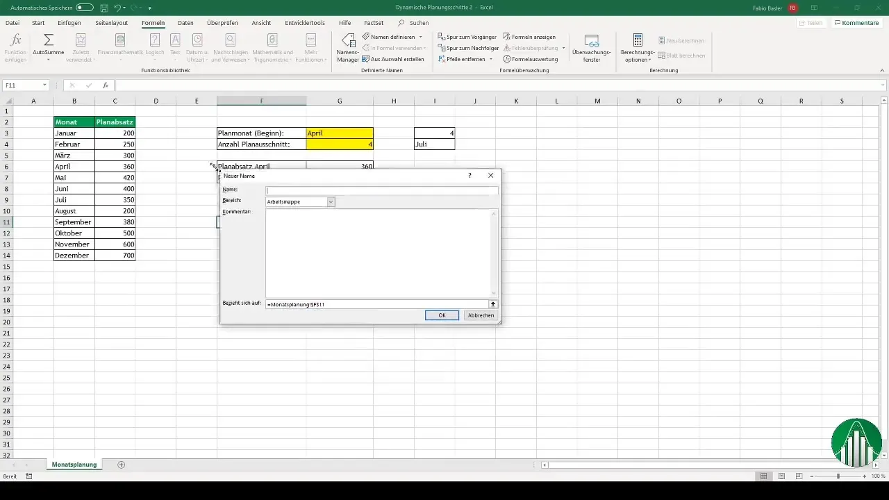 Interaktive Diagramme in Excel erstellen mit dynamischen Planungsschritten