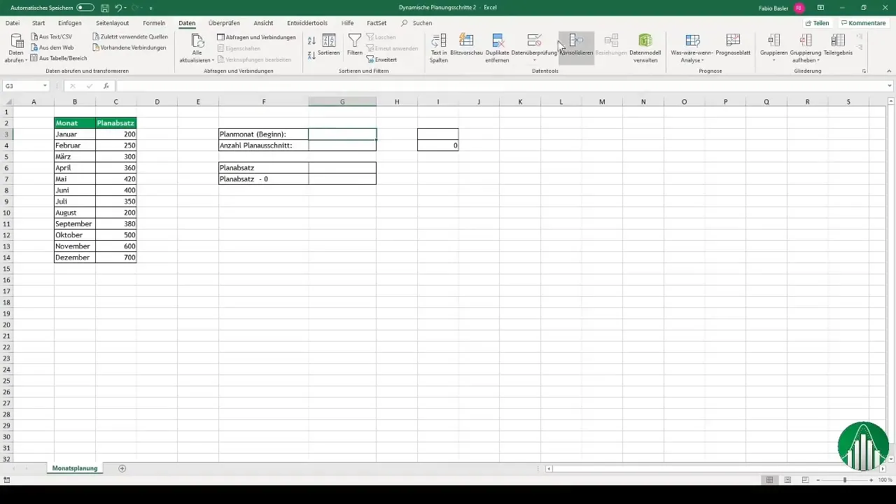 Interaktive Diagramme in Excel erstellen mit dynamischen Planungsschritten