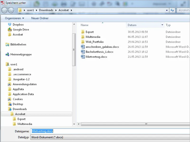 Bilder und Text aus PDF-Dateien extrahieren und als Office-Dokument speichern mit Acrobat