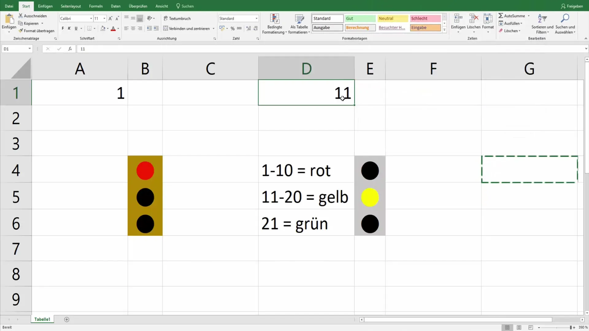 Configurar la función de semáforo en Excel para una presentación óptima de datos