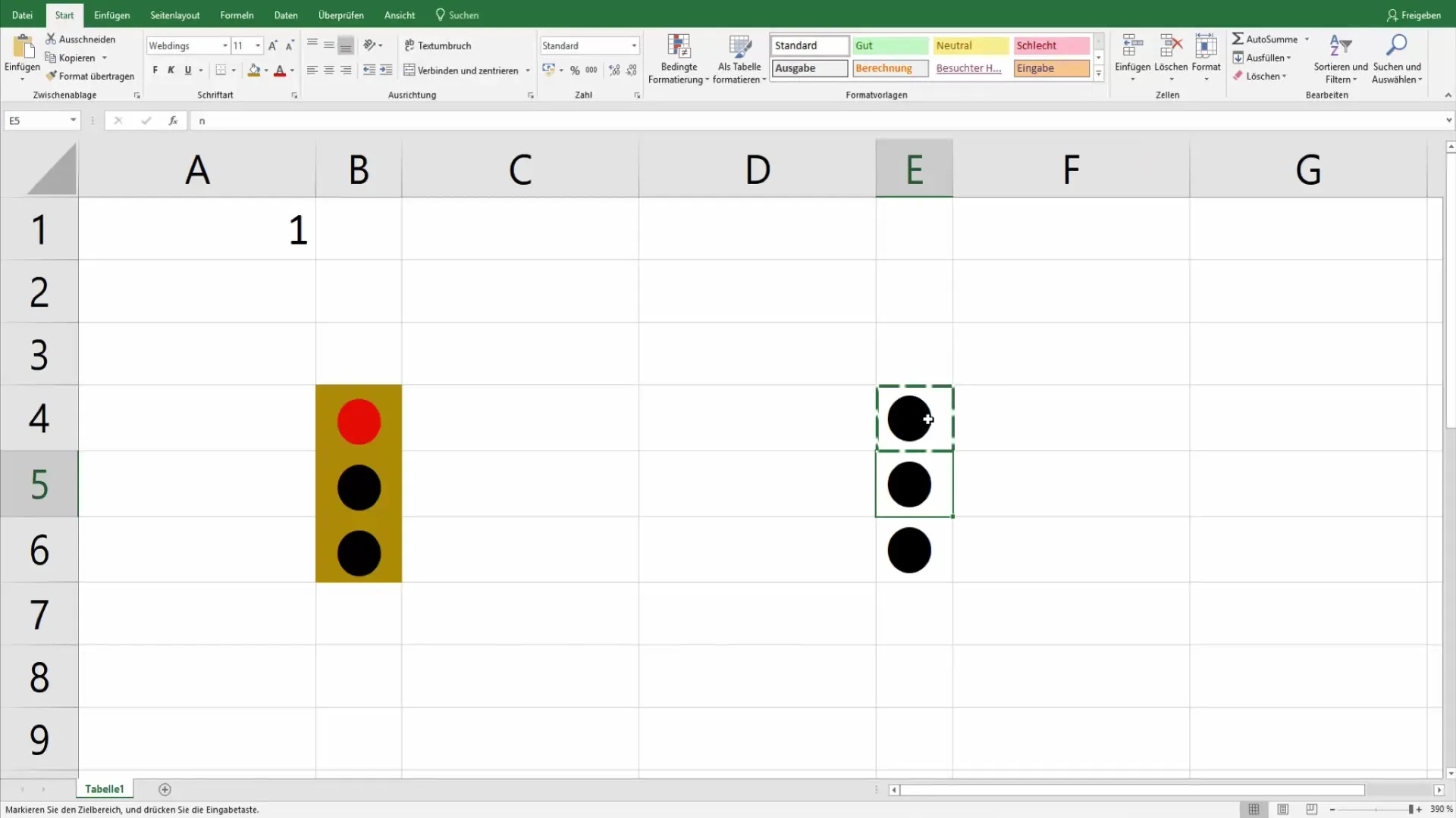 Configurar la función de semáforo en Excel para una presentación óptima de los datos