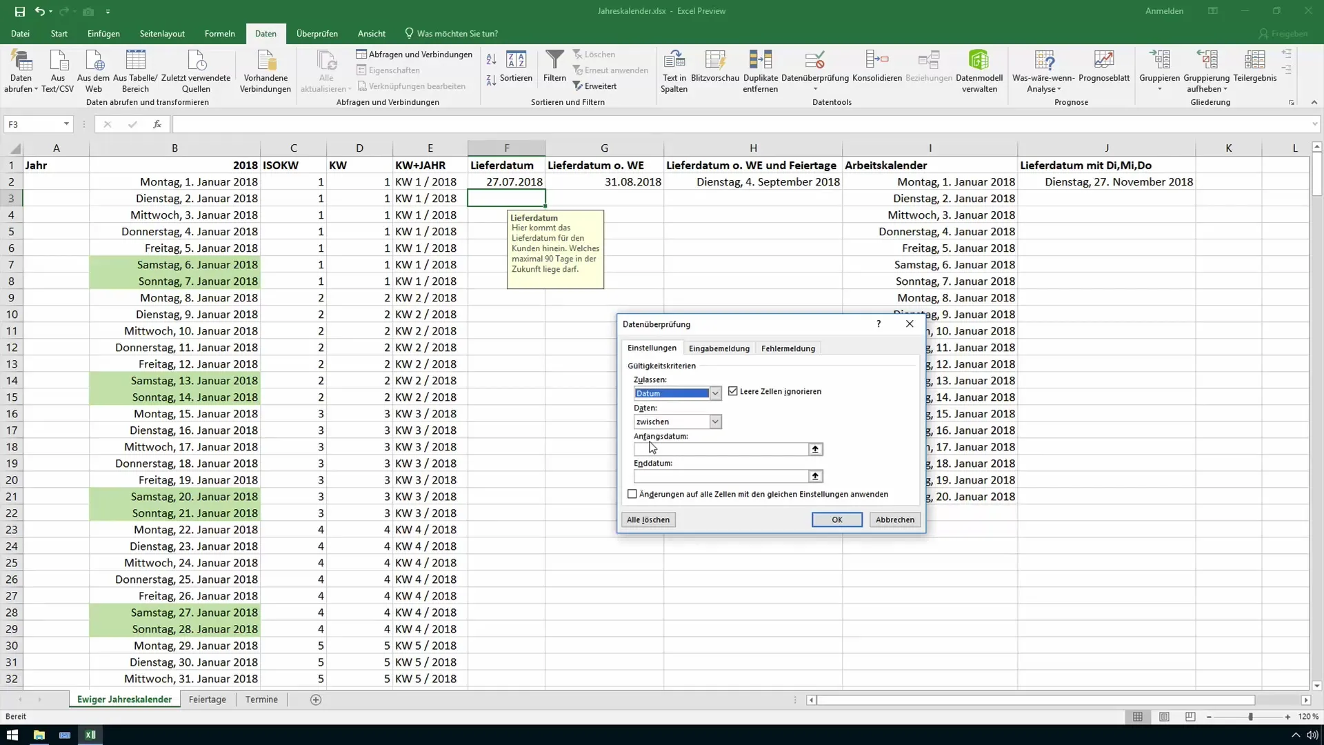 Helpteksten voor cellen in Excel - Zo verbeter je de invoervensters