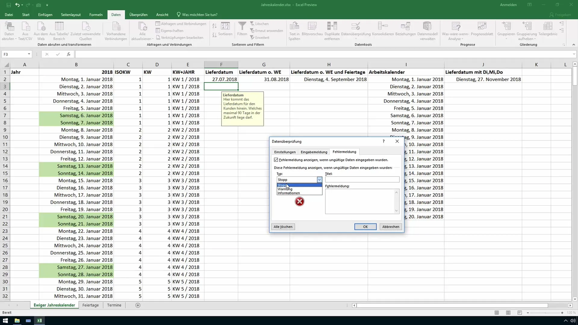 Helpteksten voor cellen in Excel - Zo verbeter je de invoervensters