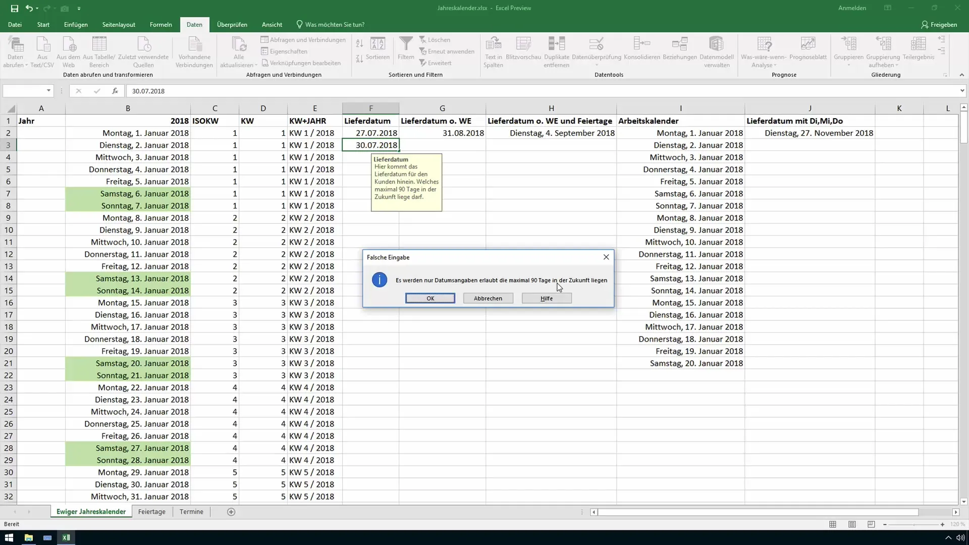 Helpteksten voor cellen in Excel - Zo verbeter je de invoervakken