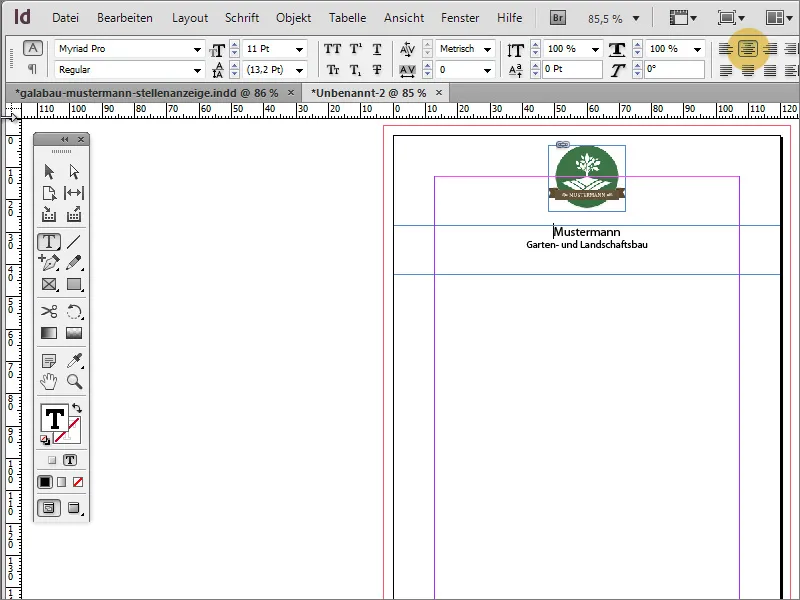 Mendesain iklan lowongan kerja di Adobe InDesign