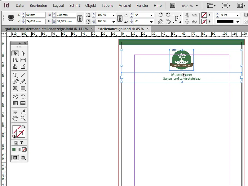 Mendesain iklan lowongan kerja di Adobe InDesign
