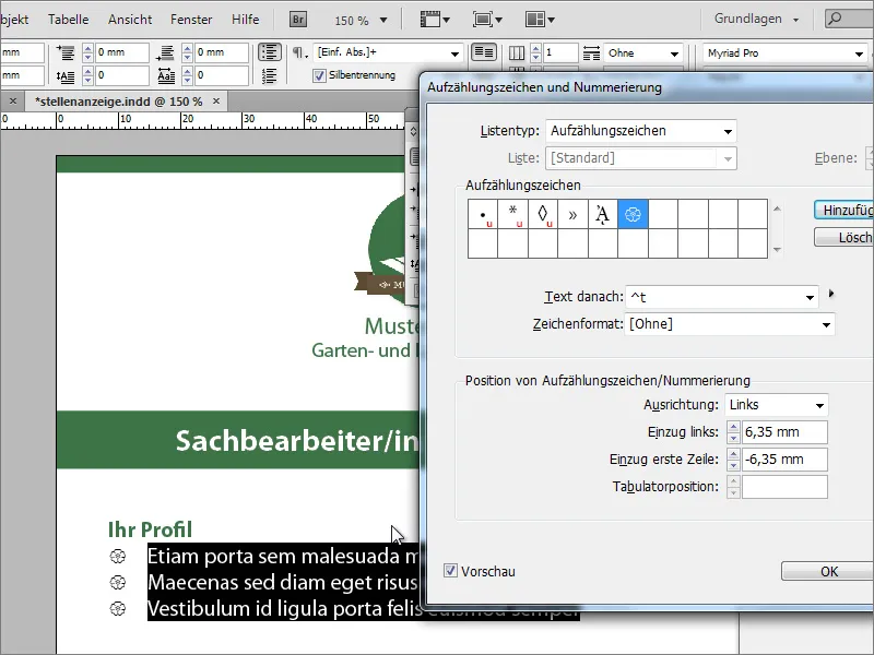 Mendesain iklan lowongan kerja di Adobe InDesign