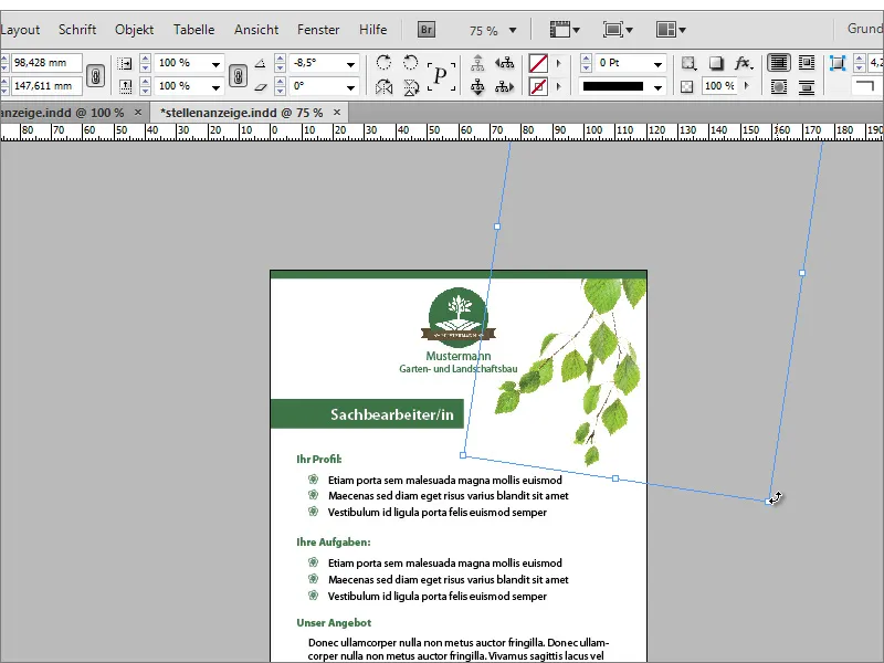 Diseñar un anuncio de empleo en Adobe InDesign