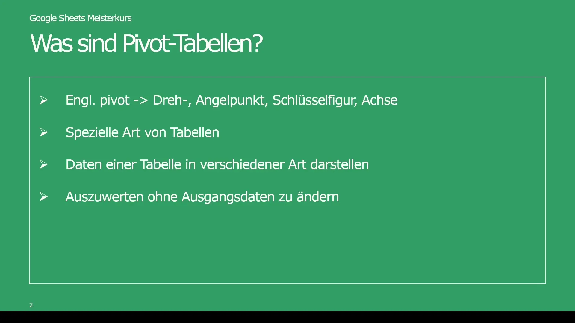 Efektiivne analüüs pivottabelite abil Google Sheetsis